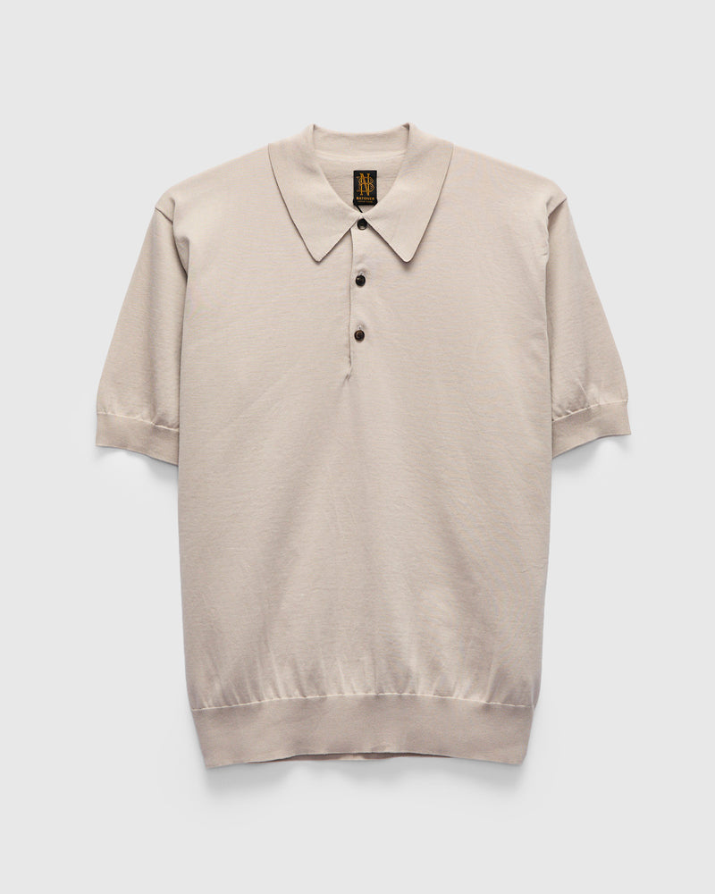 Caribbean Sea Island SS Polo in Greige