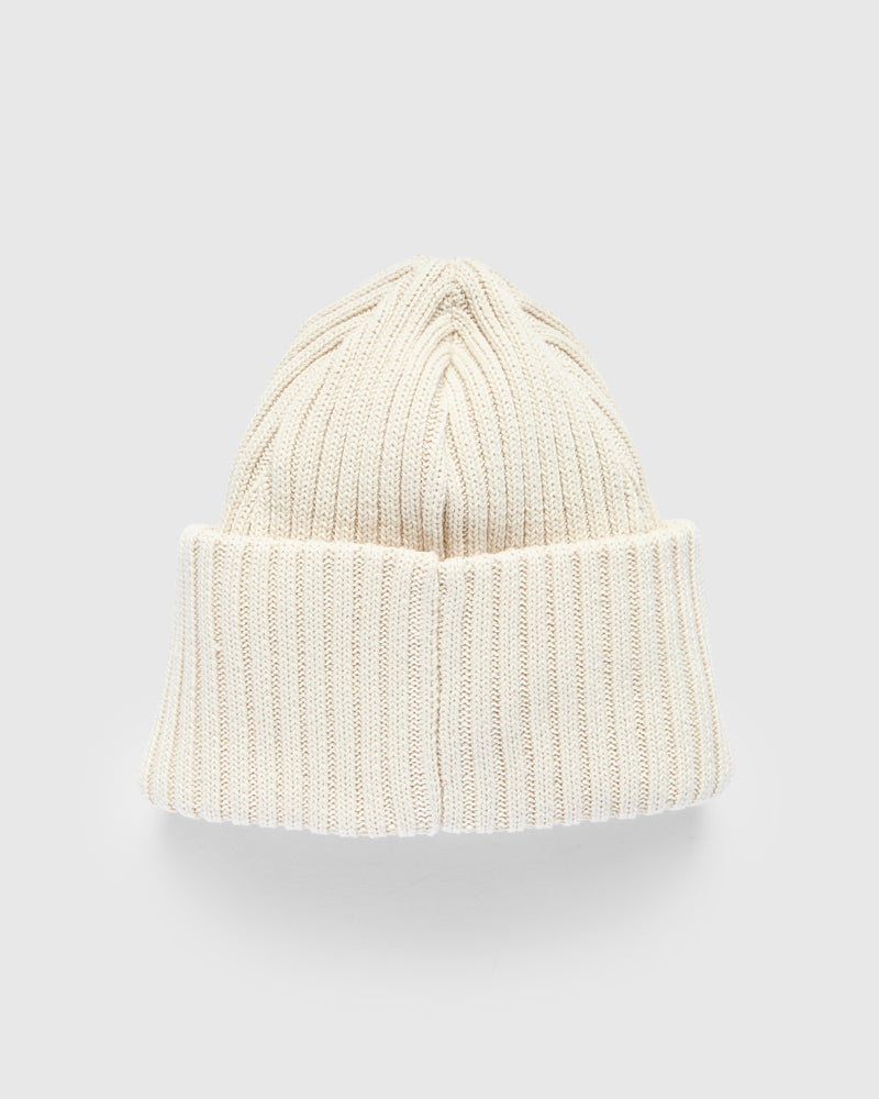 Cotton Knit Cap in Ivory