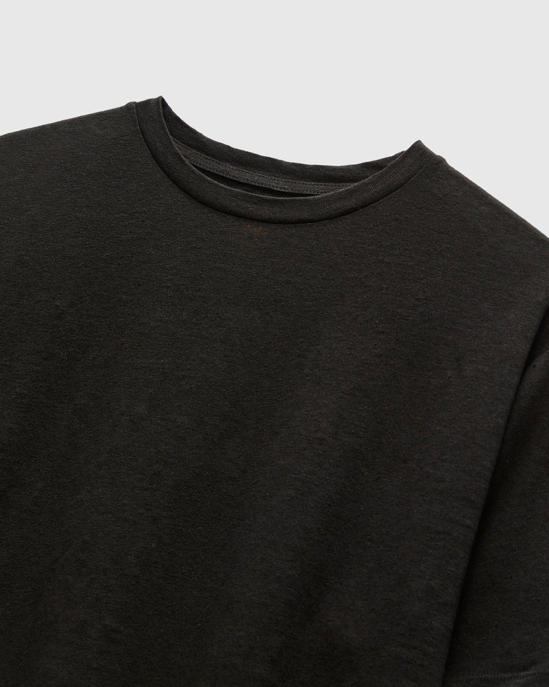 Normandy Linen T-Shirt in Black