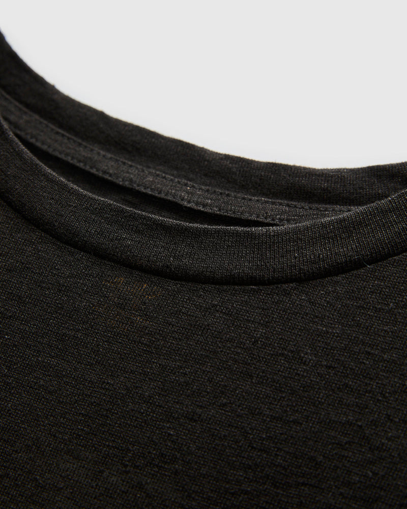 Normandy Linen T-Shirt in Black