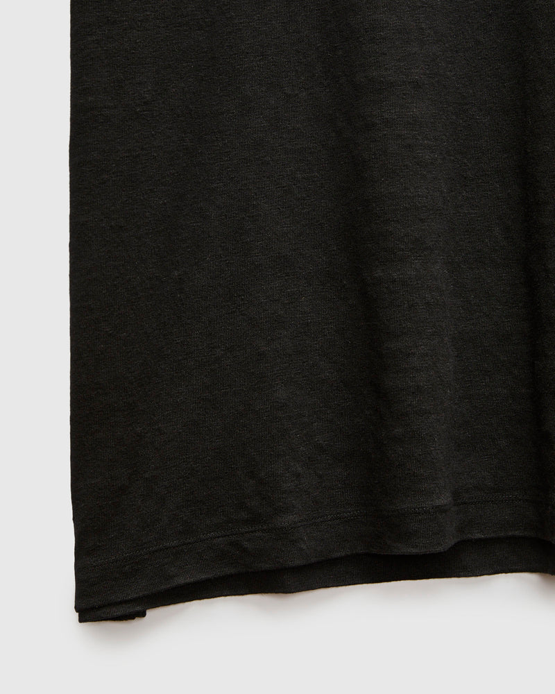 Normandy Linen T-Shirt in Black