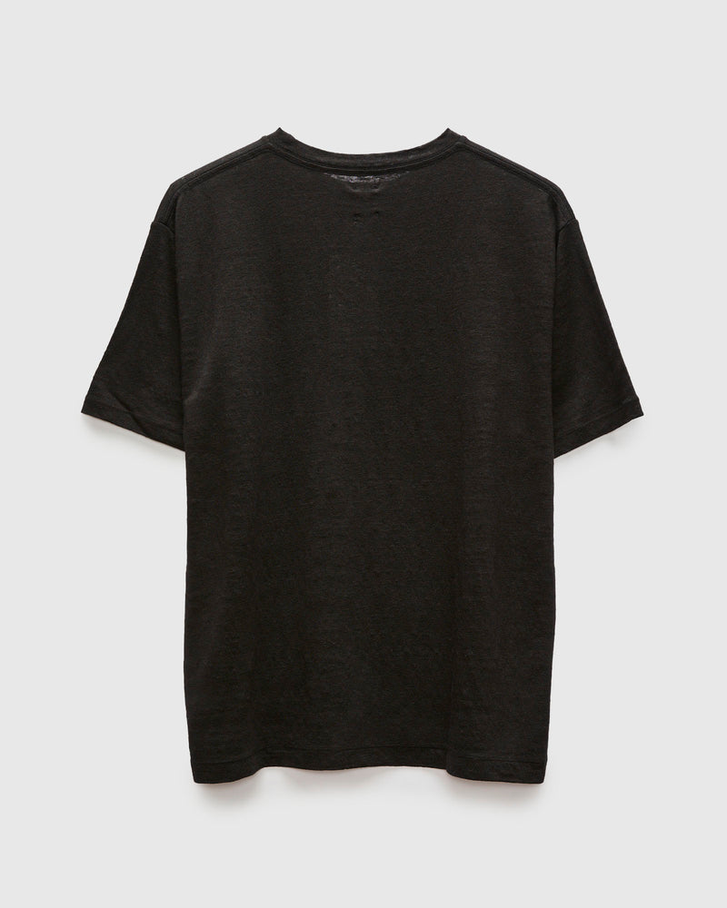 Normandy Linen T-Shirt in Black