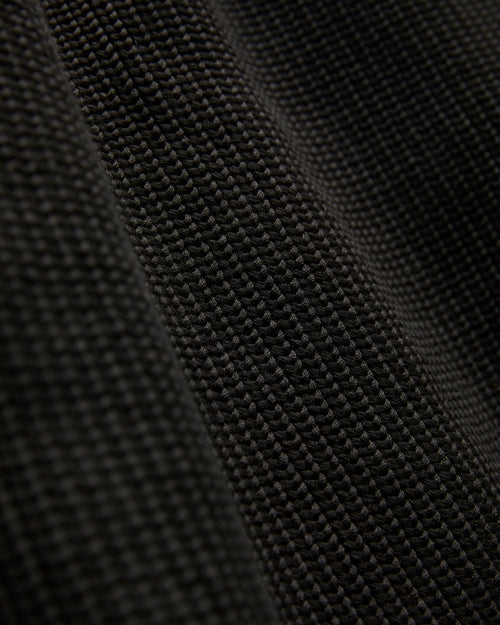 Signature Knit Cotton Cardigan in Black