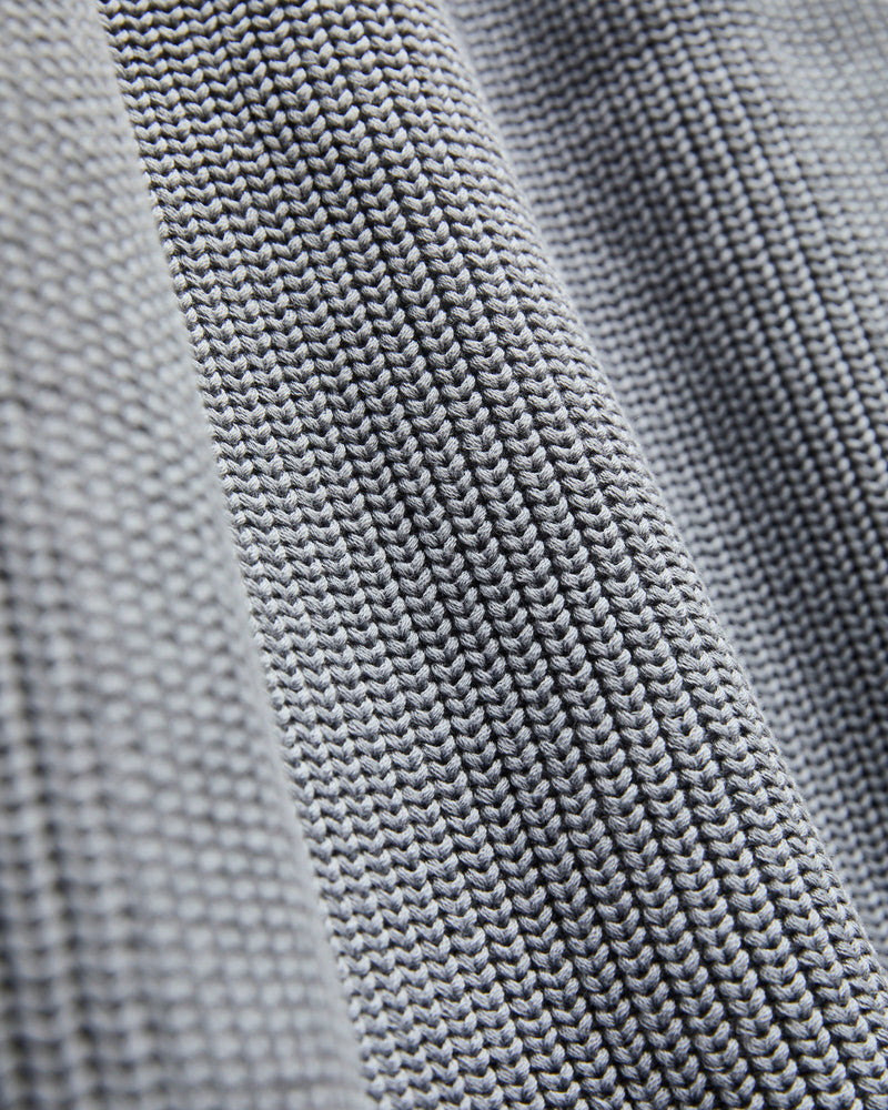 Signature Knit Cotton Cardigan in Greyish Sax