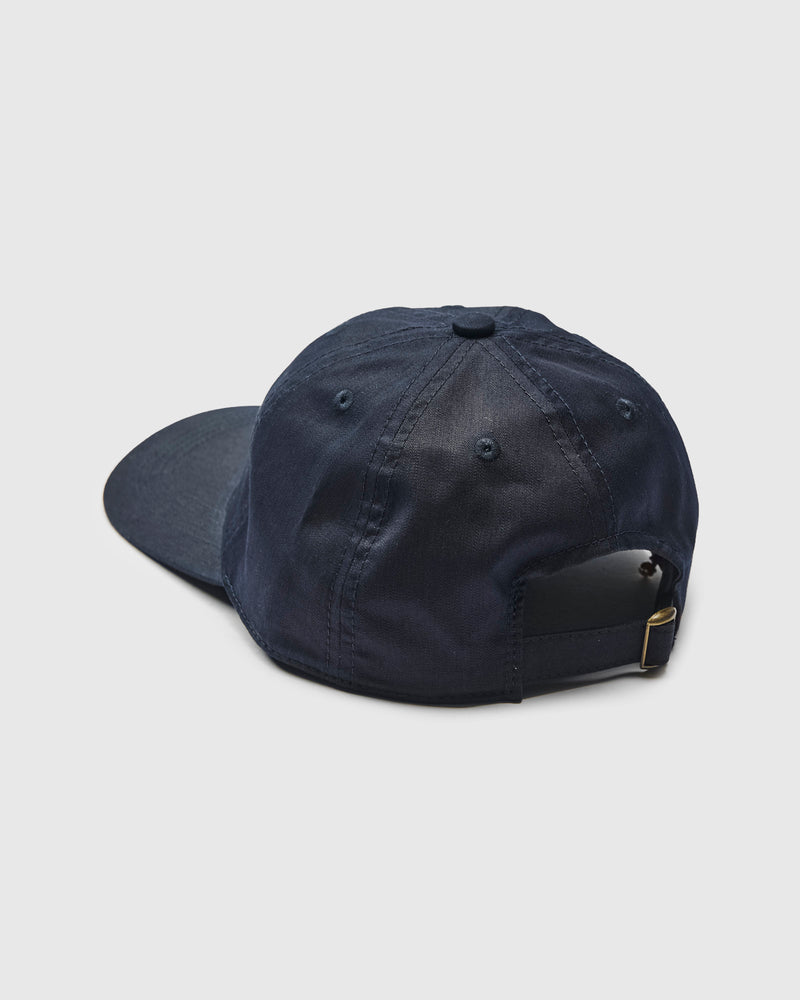 Nylon Satin Baseball Cap in Indigo
