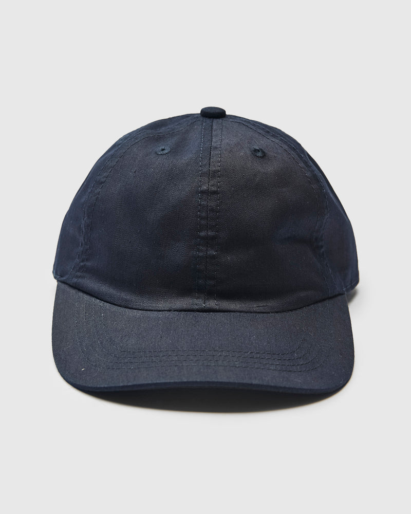 Nylon Satin Baseball Cap in Indigo