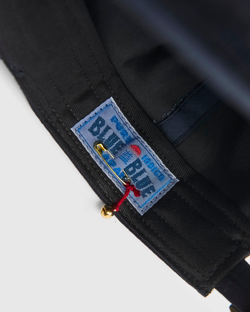 Nylon Satin Baseball Cap in Indigo
