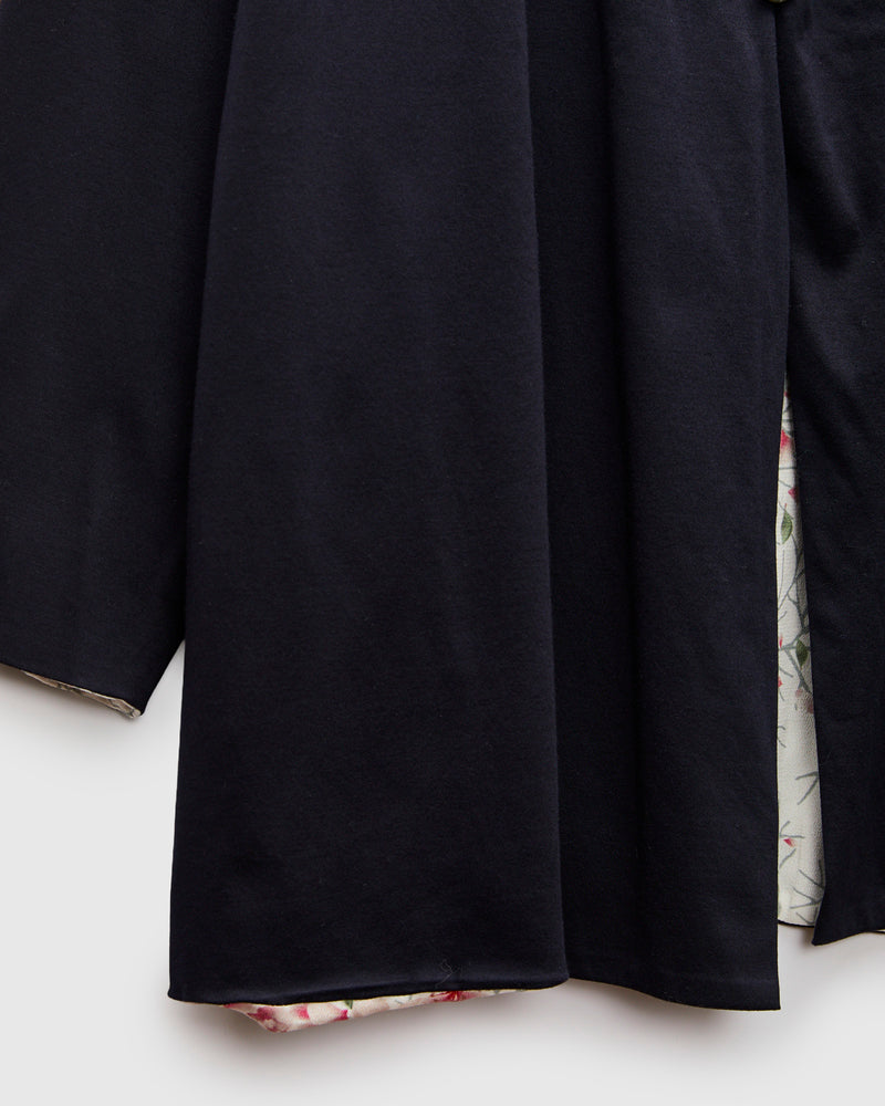 "Sakura Kaza" Reversible Knit Haori in White