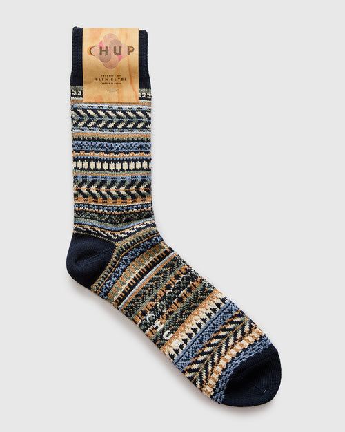 Montezma Well Sock in Ink Blue