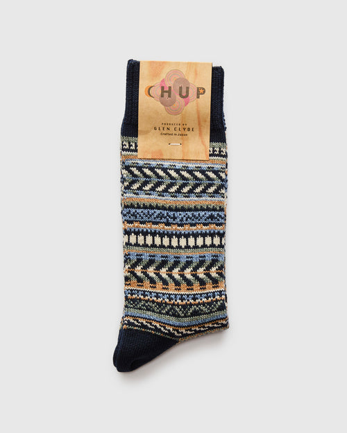 Montezma Well Sock in Ink Blue