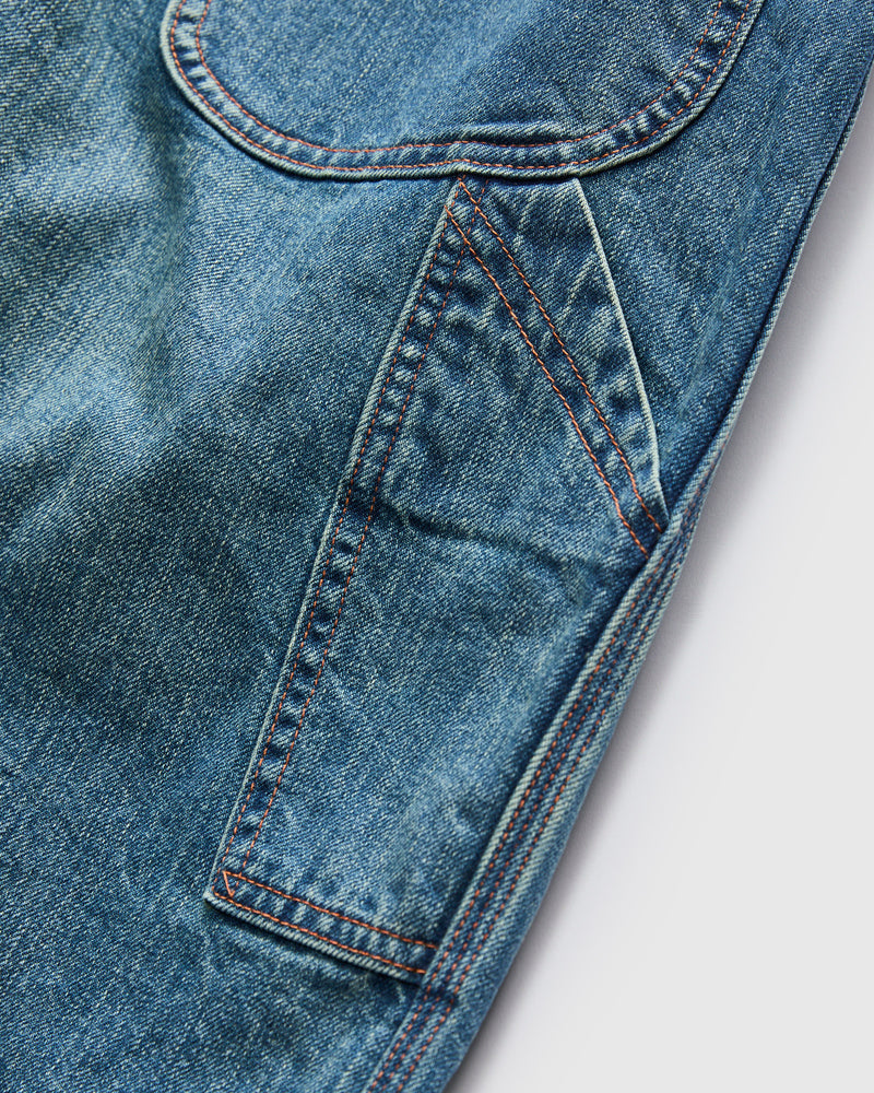 Denim Painter Pants in Medium Blue