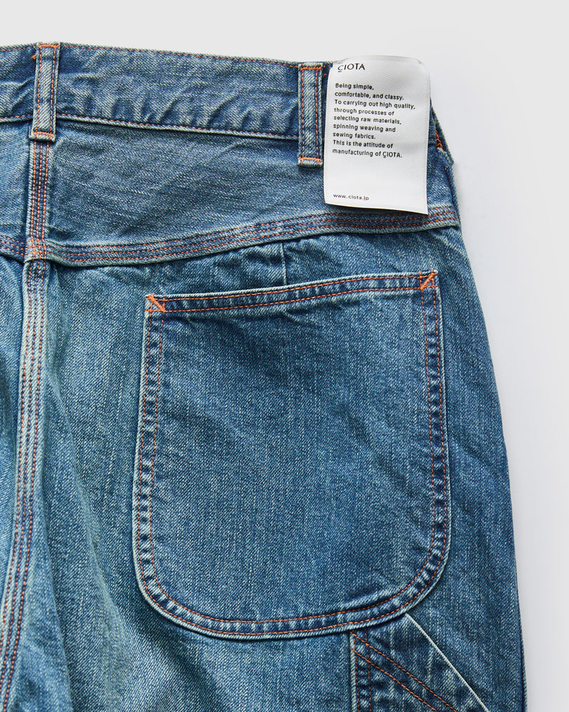 Denim Painter Pants in Medium Blue