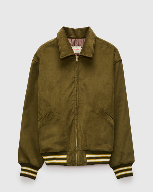 60's Cut Team Jacket in Olive Corduroy