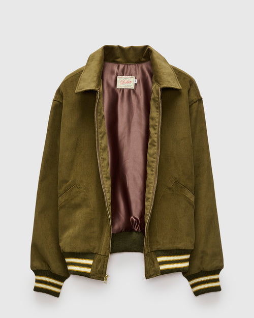60's Cut Team Jacket in Olive Corduroy