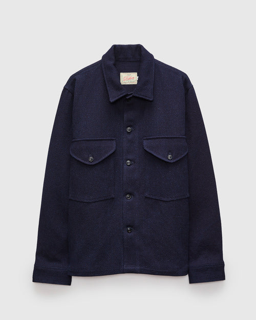 Skyline Overshirt in Indigo Sashiko