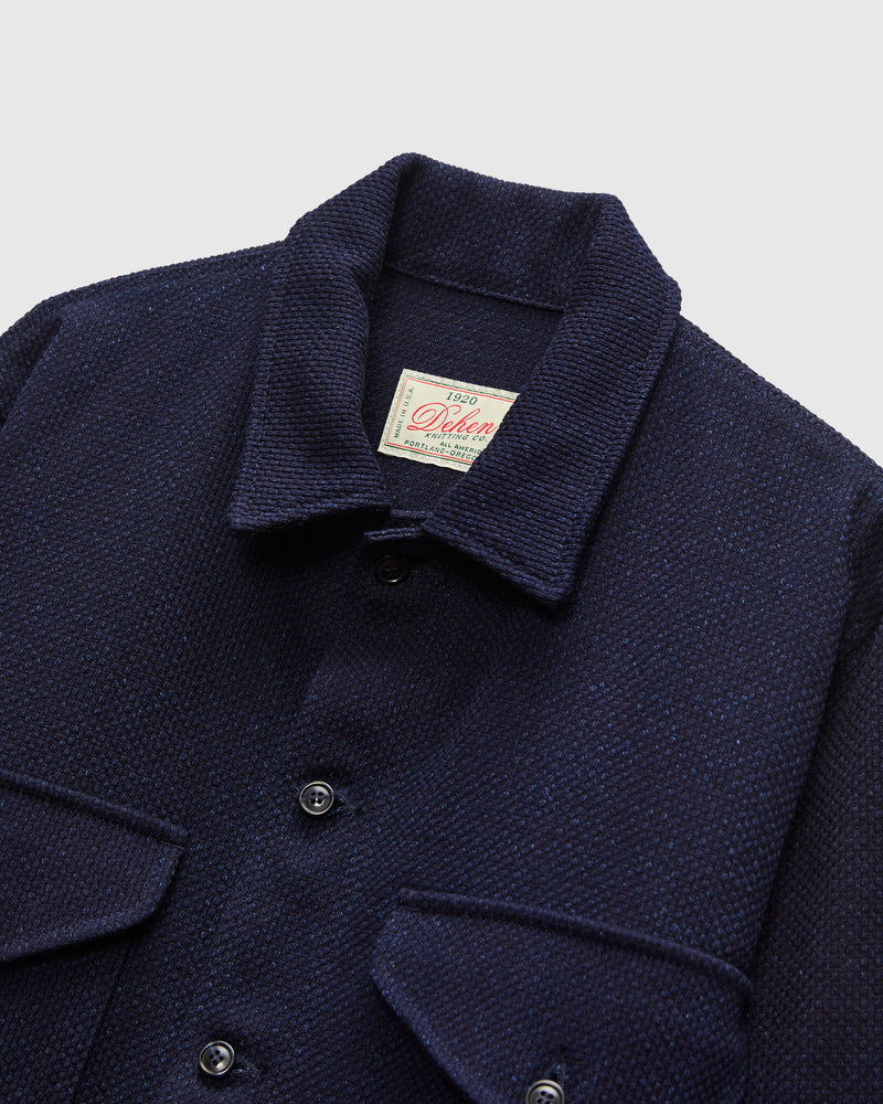 Skyline Overshirt in Indigo Sashiko