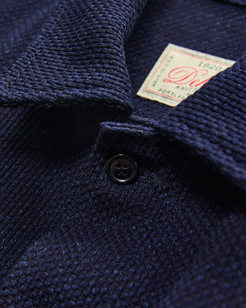 Skyline Overshirt in Indigo Sashiko