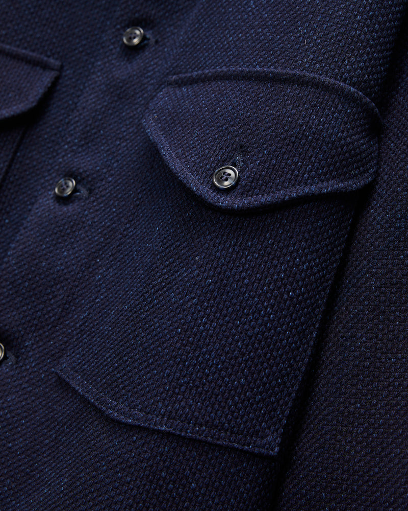 Skyline Overshirt in Indigo Sashiko