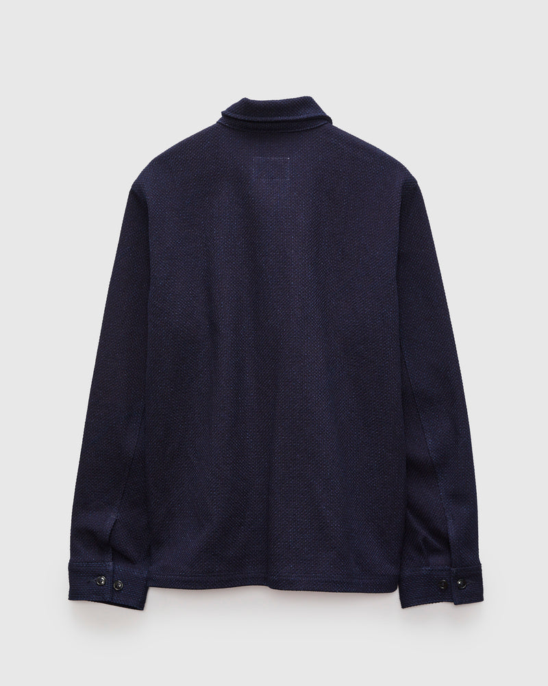 Skyline Overshirt in Indigo Sashiko