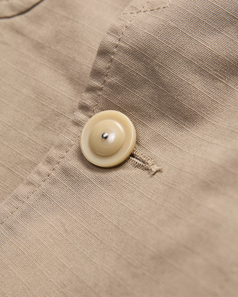 Light Bedford Jacket in Khaki Cotton Ripstop
