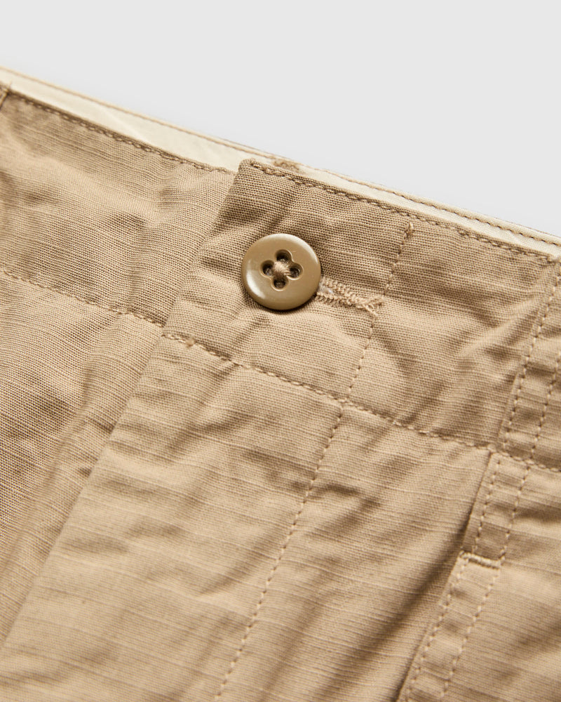 Fatigue Pants in Khaki Cotton Ripstop