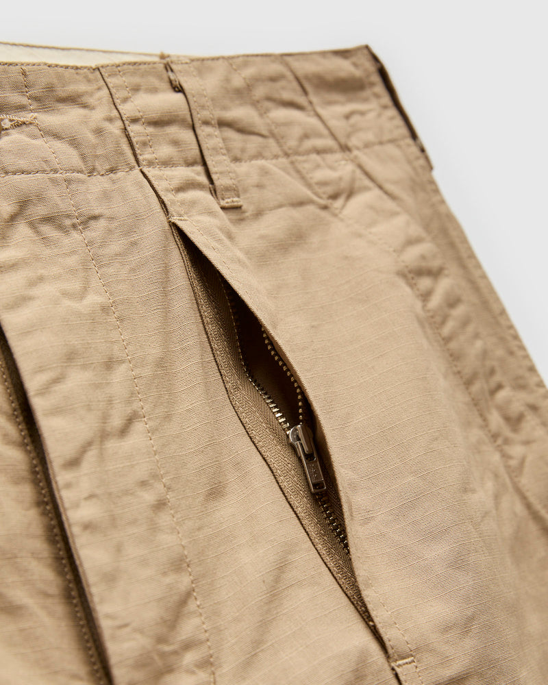 Fatigue Pants in Khaki Cotton Ripstop