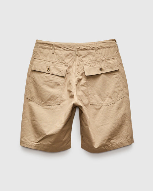 Light Fatigue Short in Khaki Cotton Ripstop