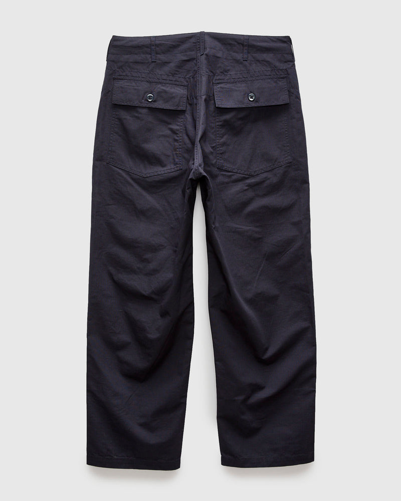 Light Fatigue Pants in Dark Navy Cotton Ripstop