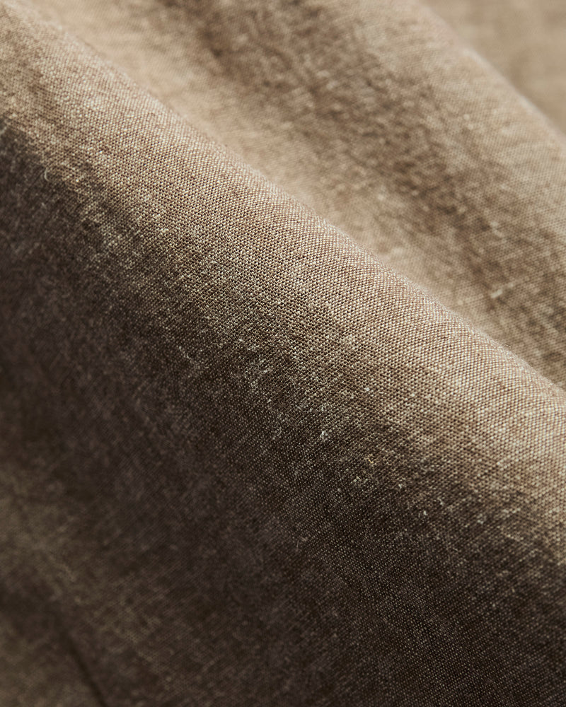 Calico Western Shirt in Dusty Brown