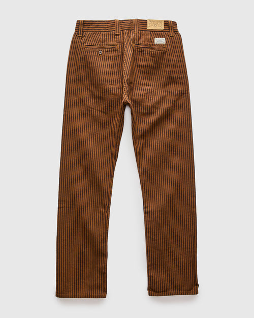 Deck Pant in Brown Herringbone Dobby