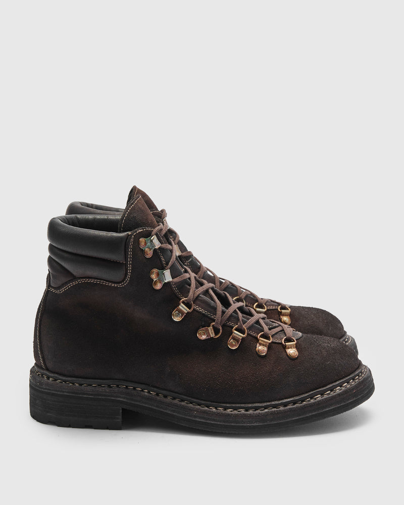 19M Hiking Boot in Dark Brown Reverse Calf Leather