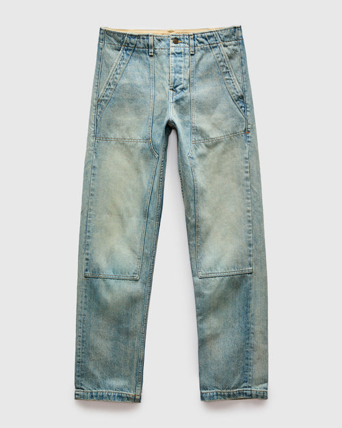 Hencye Double Knee Workpant in Natural Indigo