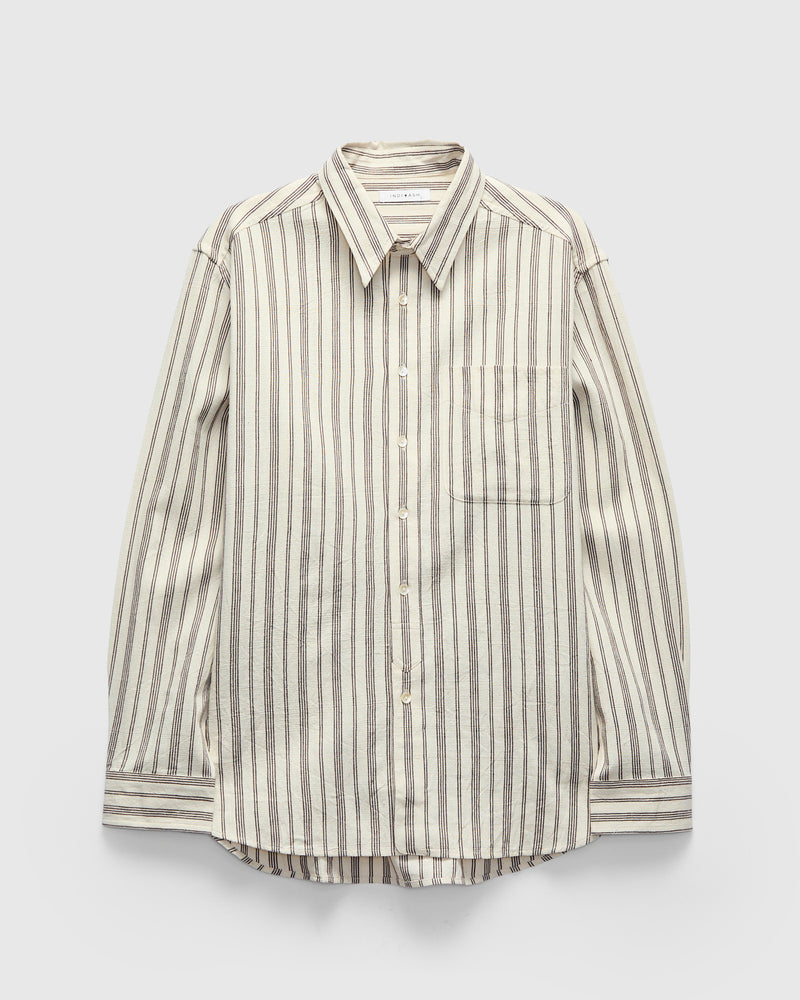 Brook Shirt in Natural Plum Stripe
