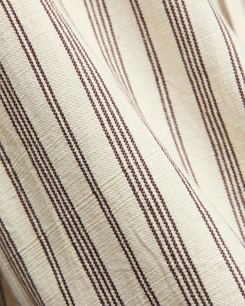 Brook Shirt in Natural Plum Stripe
