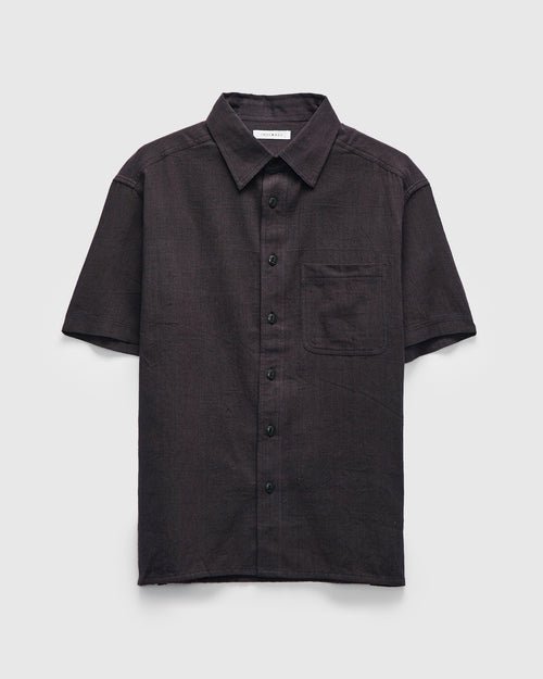 Marc Shirt in Iron Plum End-On-End