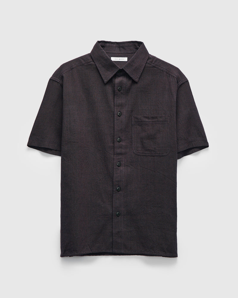 Marc Shirt in Iron Plum End-On-End