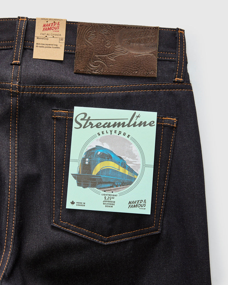 "Streamline" 9.25oz Selvedge Denim - Weird Guy Fit
