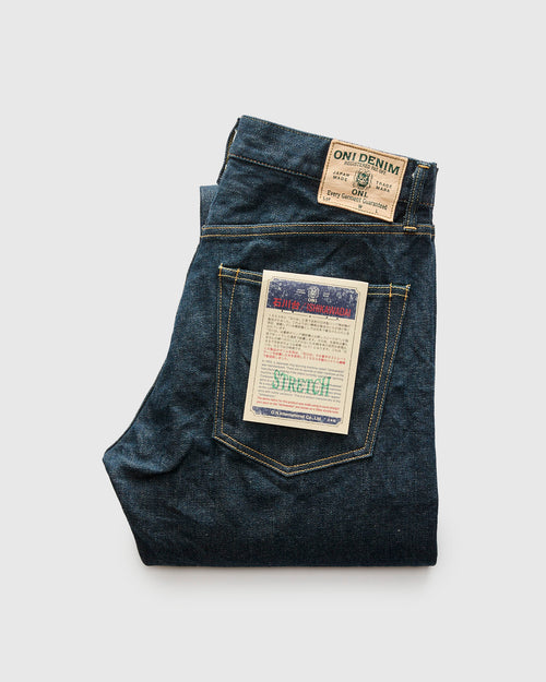 146S "Ishikawadai Stretch" 15oz Stretch Selvedge Denim - Neat Straight Fit