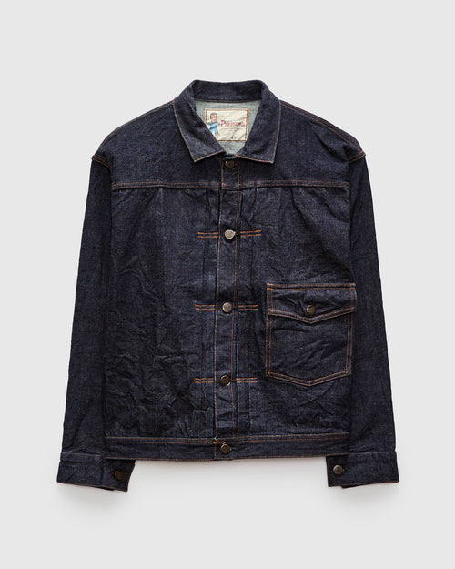 400J 13.5oz Selvedge Denim Type 1 Jacket in Indigo