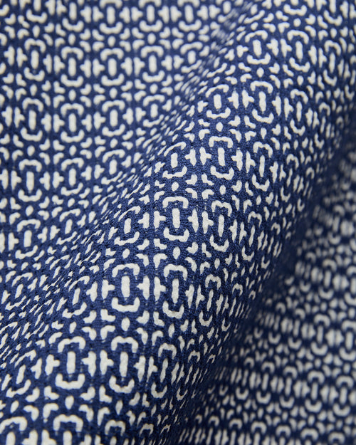 Abstract Tile Shirt in Blue