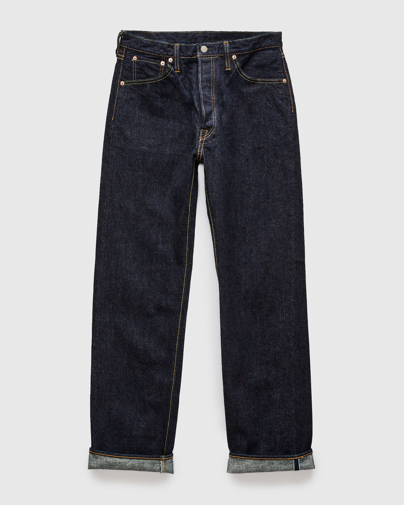 XX-002 14oz Rinsed Selvedge Denim - Piped Straight Fit