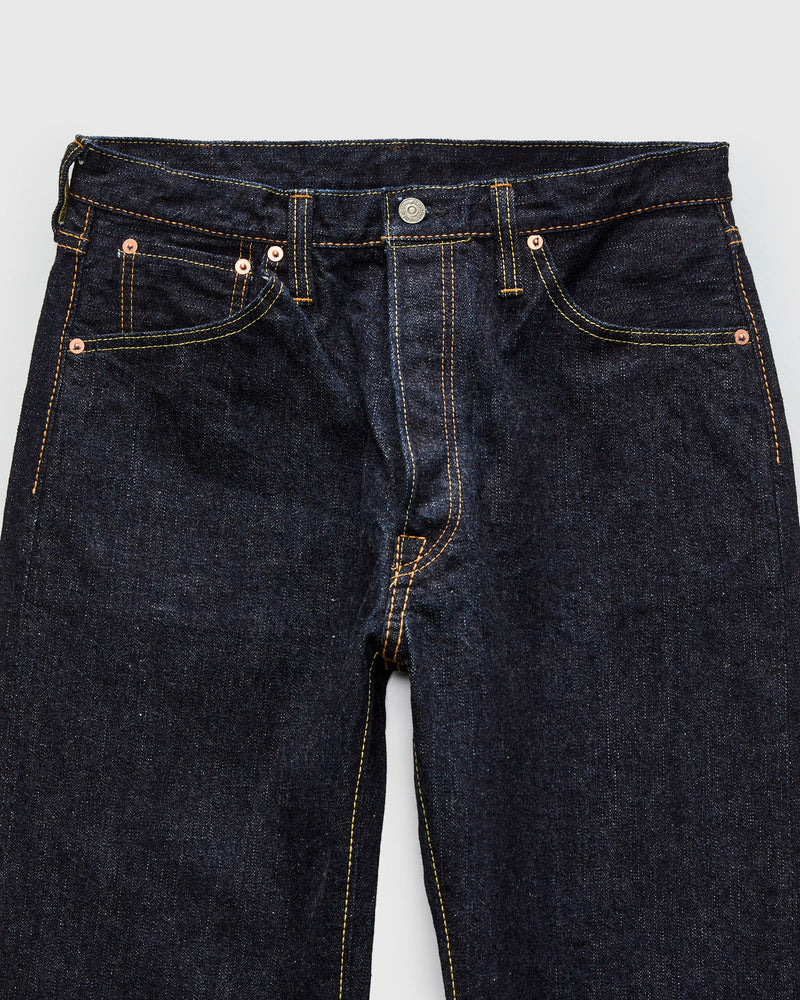 XX-002 14oz Rinsed Selvedge Denim - Piped Straight Fit