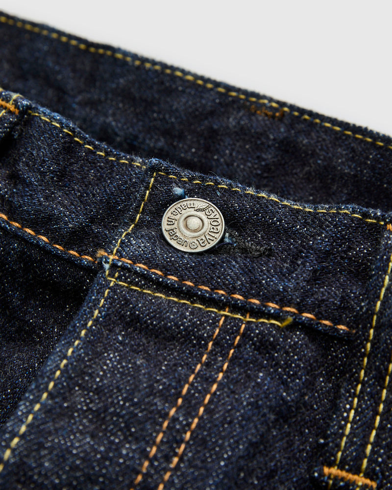 XX-002 14oz Rinsed Selvedge Denim - Piped Straight Fit