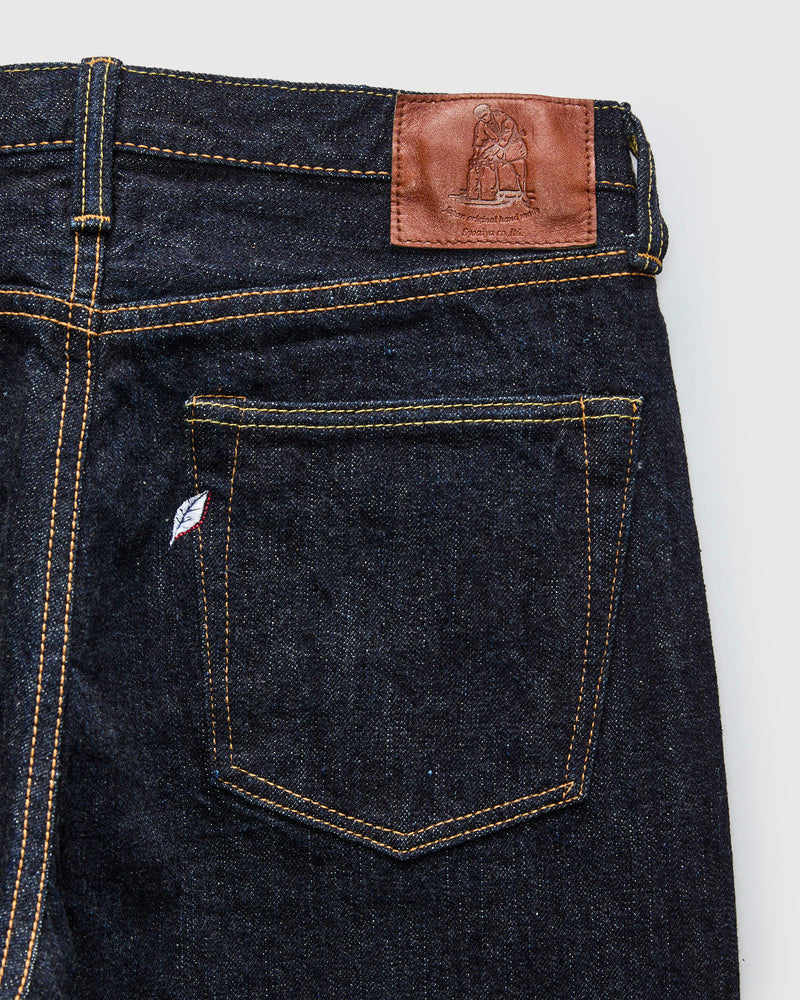 XX-002 14oz Rinsed Selvedge Denim - Piped Straight Fit