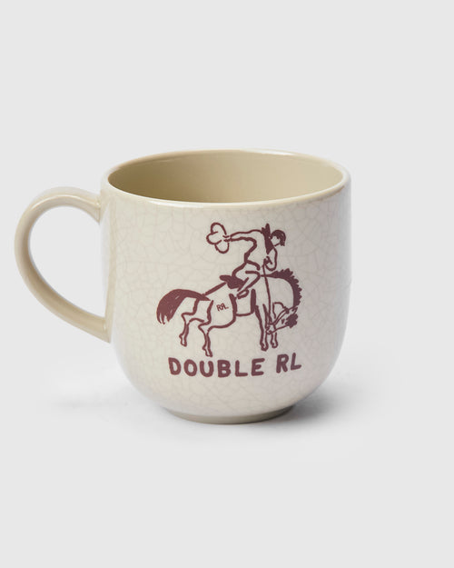 Cowboy Souvenir Mug in Cream Stoneware