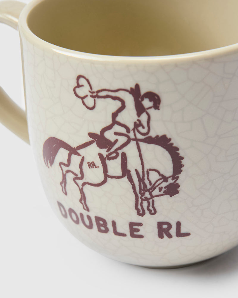 Cowboy Souvenir Mug in Cream Stoneware