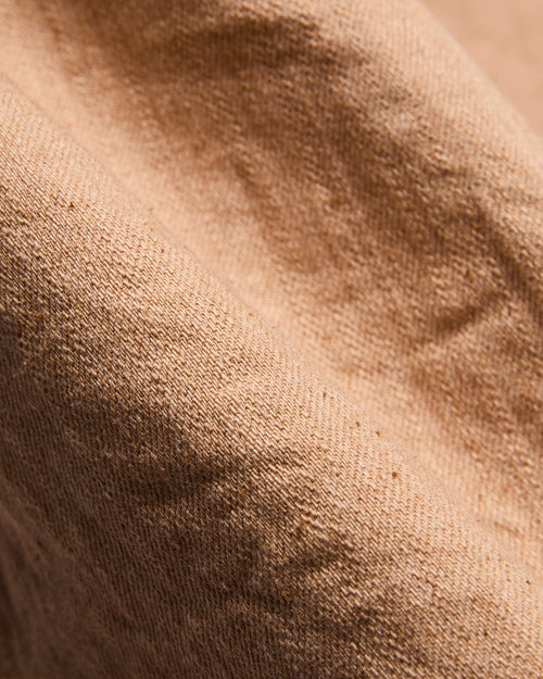 "Fox Cotton" Work Shirt in Brown