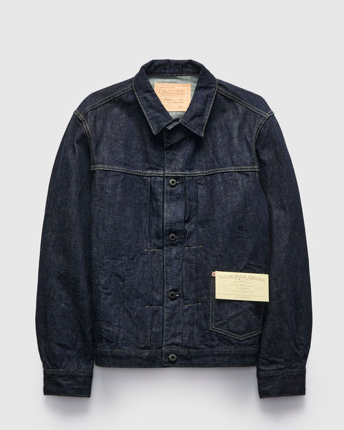 OR-401 Tailor Denim Jacket in Rinsed Indigo