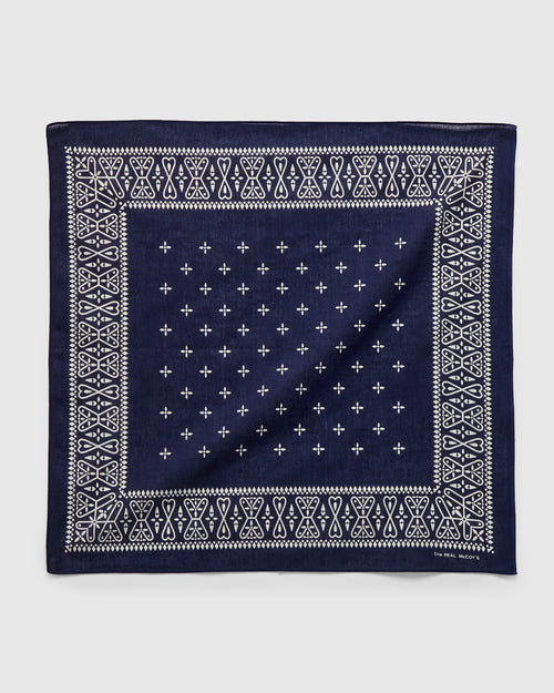 Cross Bandanna in Navy