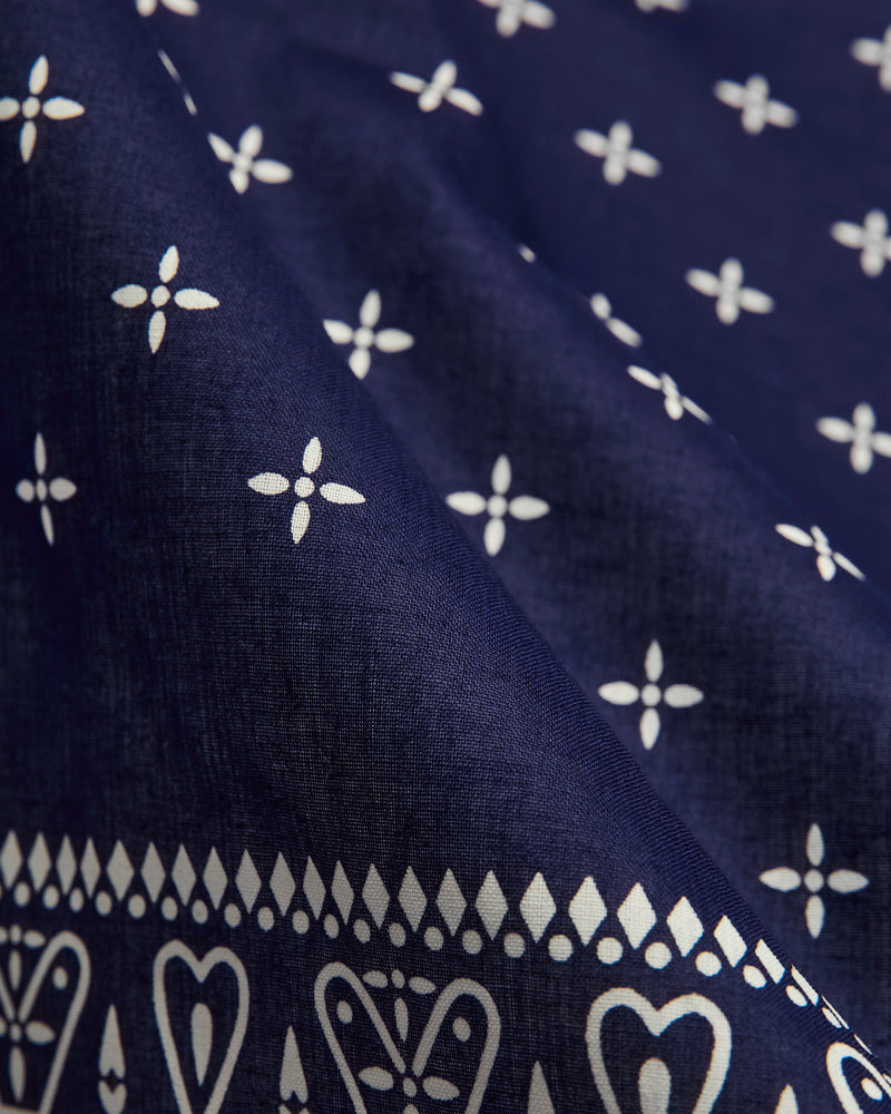 Cross Bandanna in Navy